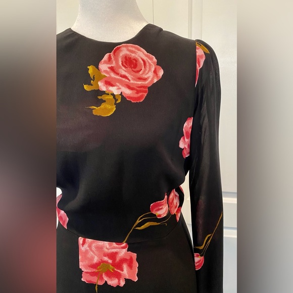 Reformation Blaire Dress Roses - Picture 4 of 8